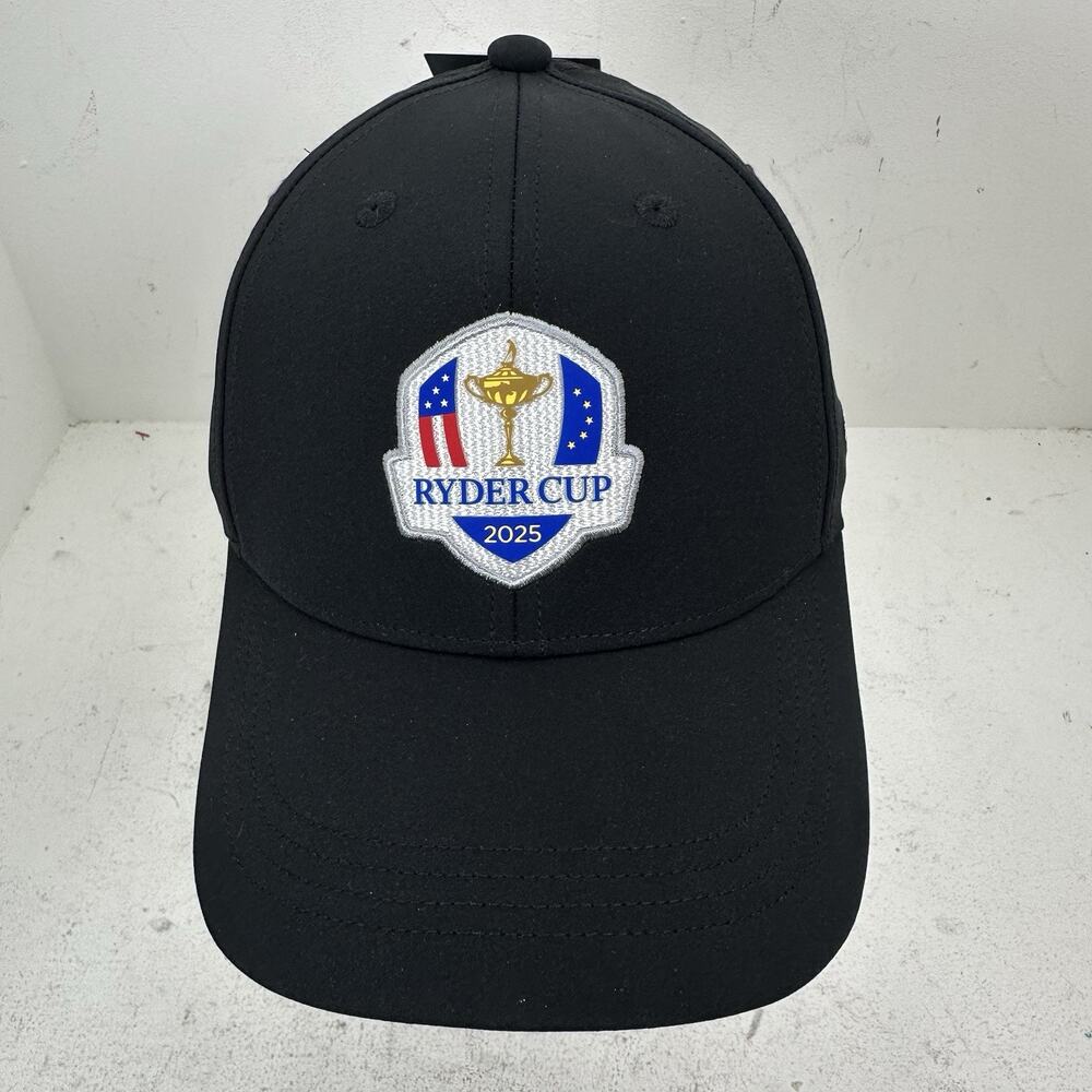 NWT Walter Hagen Golf 2025 Ryder Cup Logo Bethpage Black Strapback Hat Cap - Picture 3 of 8
